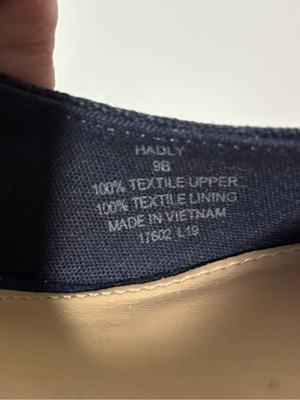 Ralph Lauren Navy Gold Canvas Espadrille Wedge Slingback Size 9 EUC - Picture 9 of 10